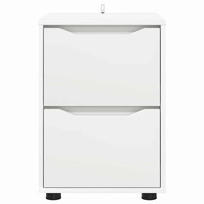 Storage Cabinet White 40 X 48 X 57 Cm Engineered Wood Nnnnti