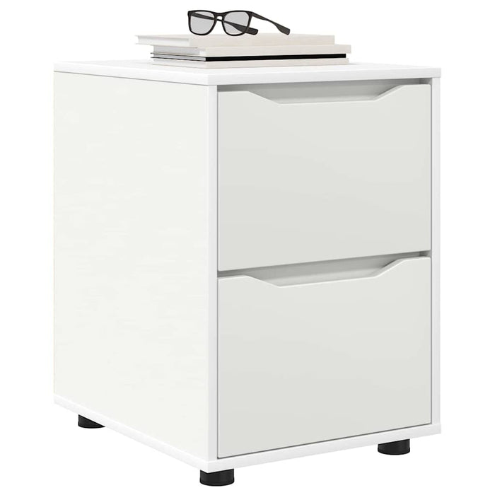 Storage Cabinet White 40 X 48 X 57 Cm Engineered Wood Nnnnti