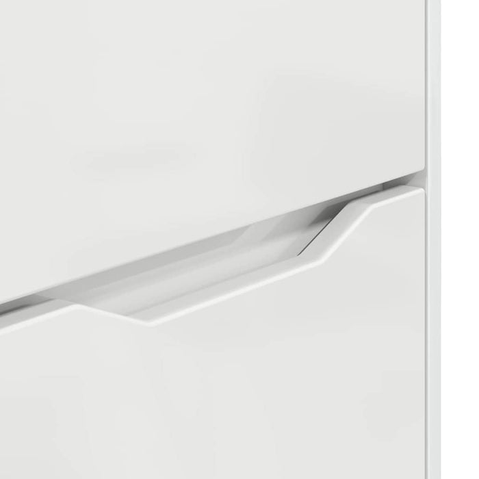 Storage Cabinet Glossy Look White 40 X 48 X 57 Cm Nnnnao