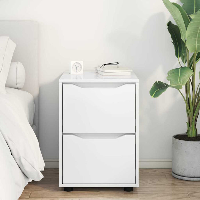 Storage Cabinet Glossy Look White 40 X 48 X 57 Cm Nnnnao