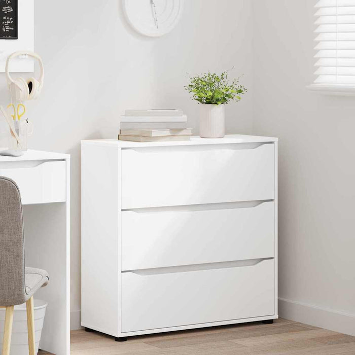 Storage Cabinet White 80 X 31 X 81 Cm Engineered Wood Nnnnai