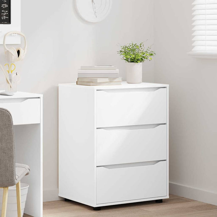 Storage Cabinet White 60 X 48 X 81 Cm Engineered Wood Nnnnpi