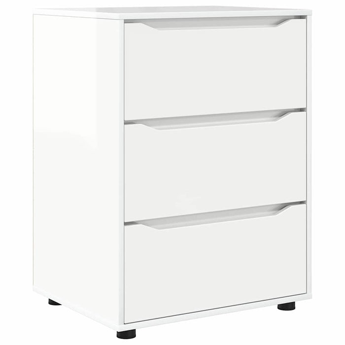 Storage Cabinet Glossy Look White 60 X 48 X 81 Cm Nnnnlo