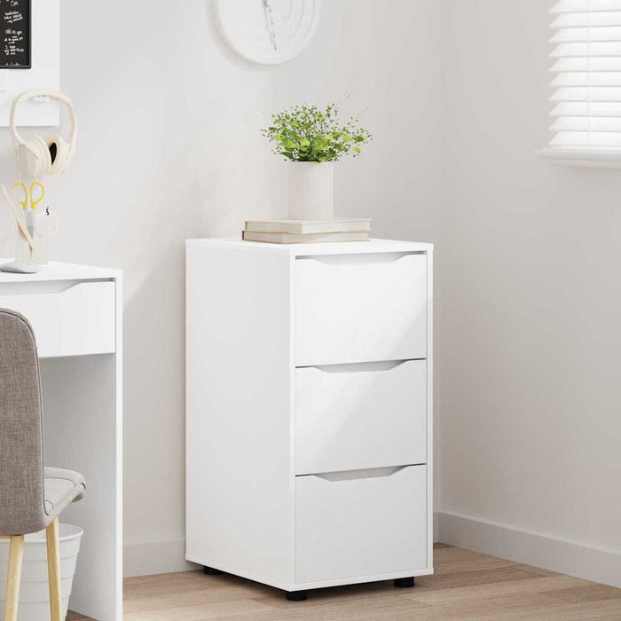Storage Cabinet White 40 X 48 X 81 Cm Engineered Wood Nnnnli