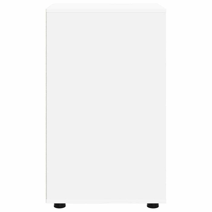Storage Cabinet White 40 X 48 X 81 Cm Engineered Wood Nnnnli