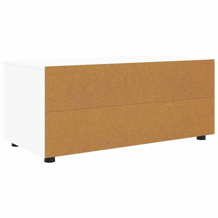 Tv Cabinet With Drawer White 100 X 48 X 43 Cm Engineered Wood Nnnkxi