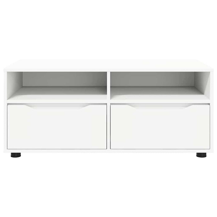 Tv Cabinet With Drawer White 100 X 48 X 43 Cm Engineered Wood Nnnkxi
