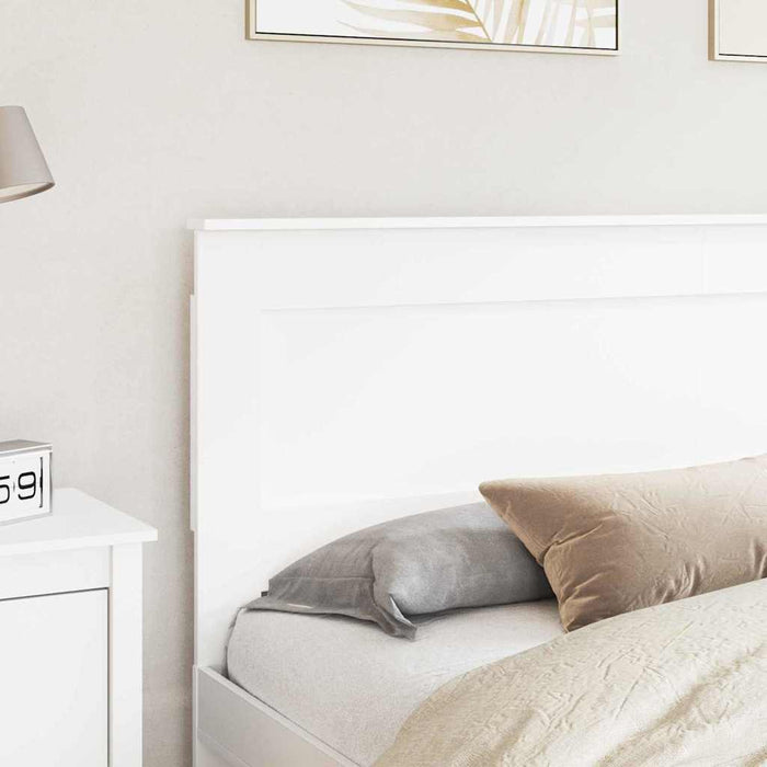 King Size Headboard With Headboard White 180 Cm Engineered Wood Nniaxp