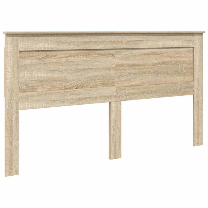 King Size Headboard With Headboard Sonoma Oak 180 Cm Engineered Wood Nniaxi