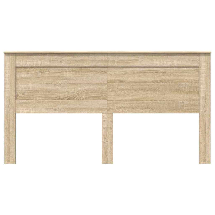 King Size Headboard With Headboard Sonoma Oak 180 Cm Engineered Wood Nniaxi