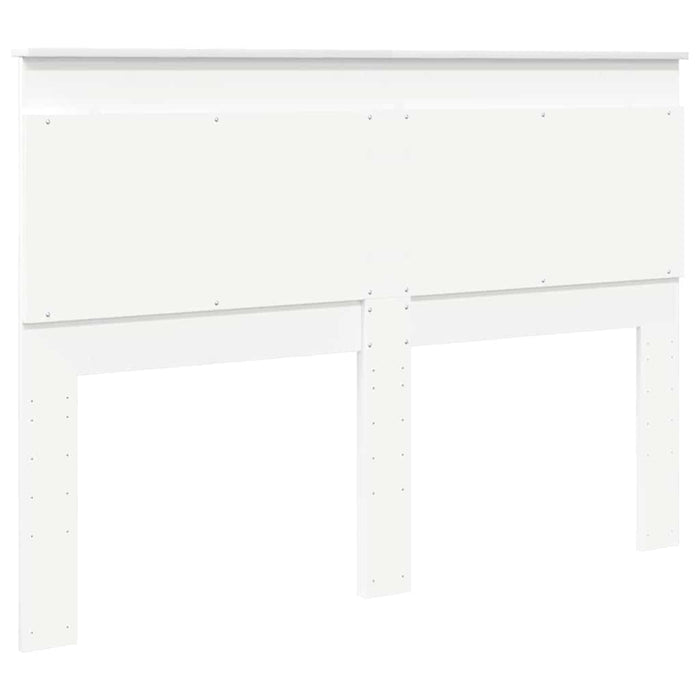Queen Size Headboard With Headboard White 150 Cm Engineered Wood Nniaao