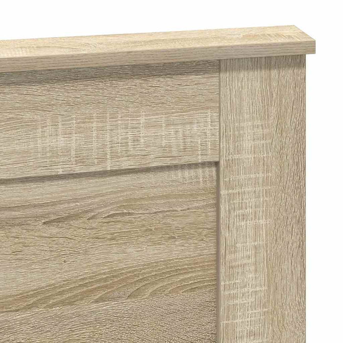 Queen Size Headboard With Headboard Sonoma Oak 150 Cm Engineered Wood Nniaat