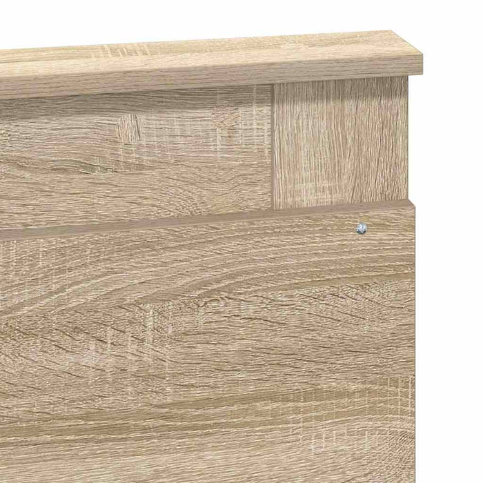 Queen Size Headboard With Headboard Sonoma Oak 150 Cm Engineered Wood Nniaat