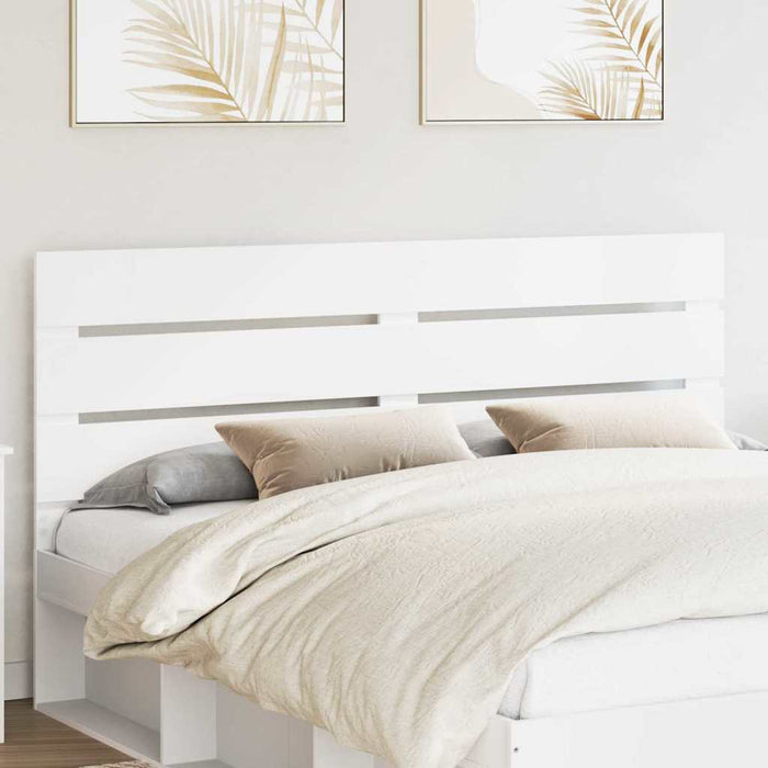 King Size Headboard With Headboard White 180 Cm Engineered Wood Nnipot