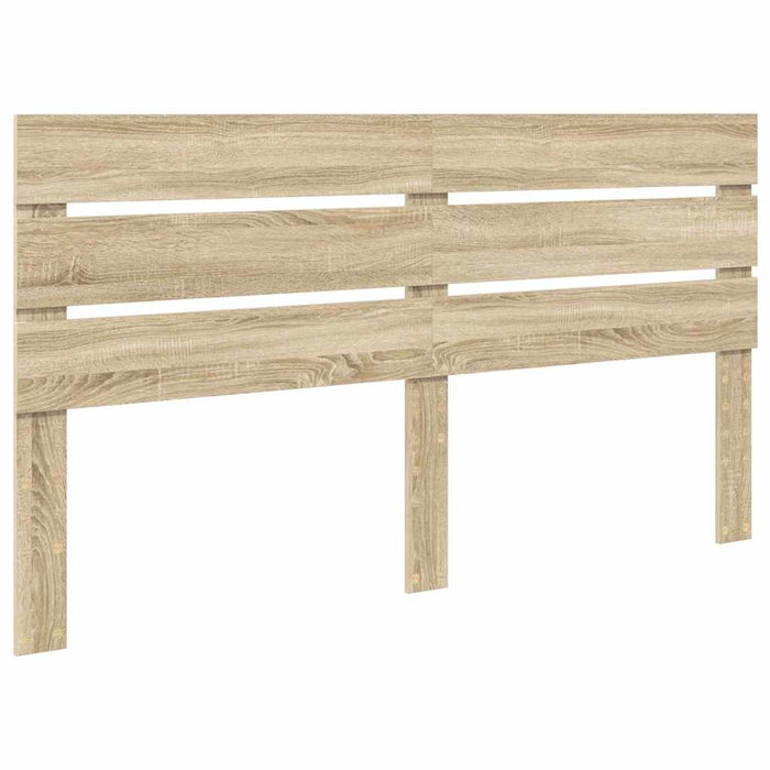 King Size Headboard With Headboard Sonoma Oak 180 Cm Engineered Wood Nnipop