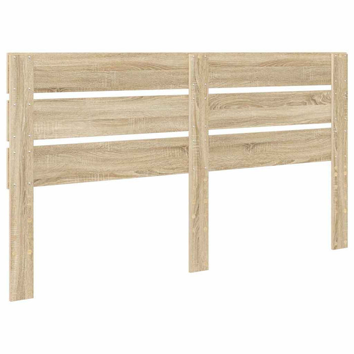 King Size Headboard With Headboard Sonoma Oak 180 Cm Engineered Wood Nnipop