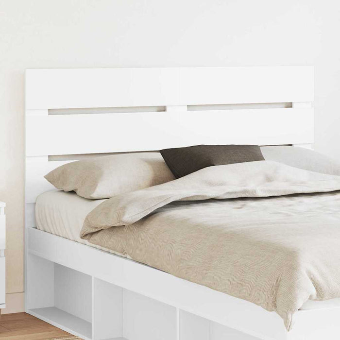 Queen Size Headboard With Headboard White 150 Cm Engineered Wood Nnipxk