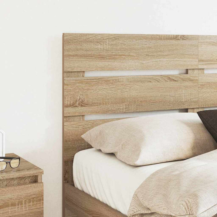 Queen Size Headboard With Headboard Sonoma Oak 150 Cm Engineered Wood Nnipto