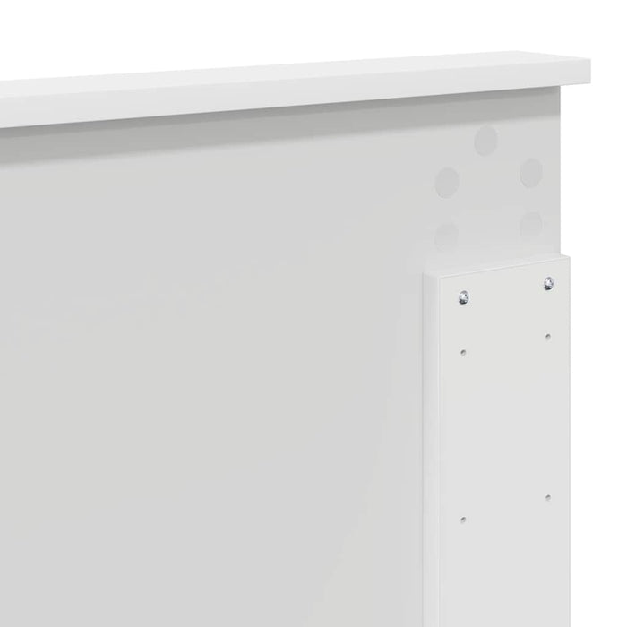 King Size Headboard With Headboard White 180 Cm Engineered Wood Nnilba