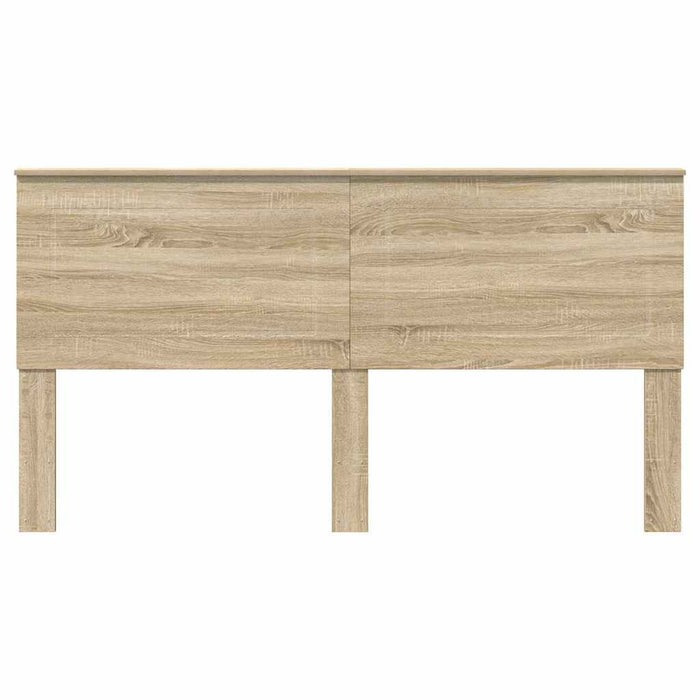 King Size Headboard With Headboard Sonoma Oak 180 Cm Engineered Wood Nnilbi