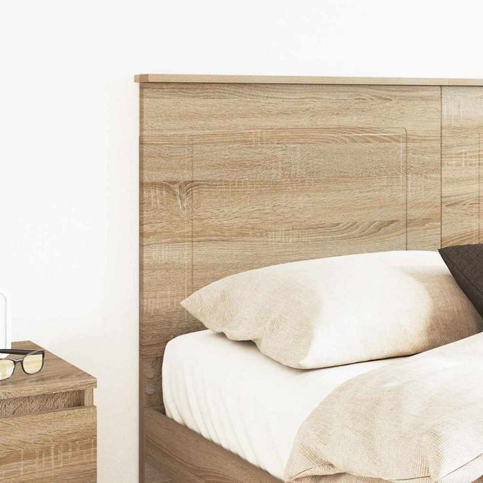 Queen Size Headboard With Headboard Sonoma Oak 150 Cm Engineered Wood Nnilxk