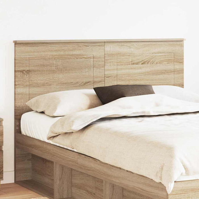 Queen Size Headboard With Headboard Sonoma Oak 150 Cm Engineered Wood Nnilxk