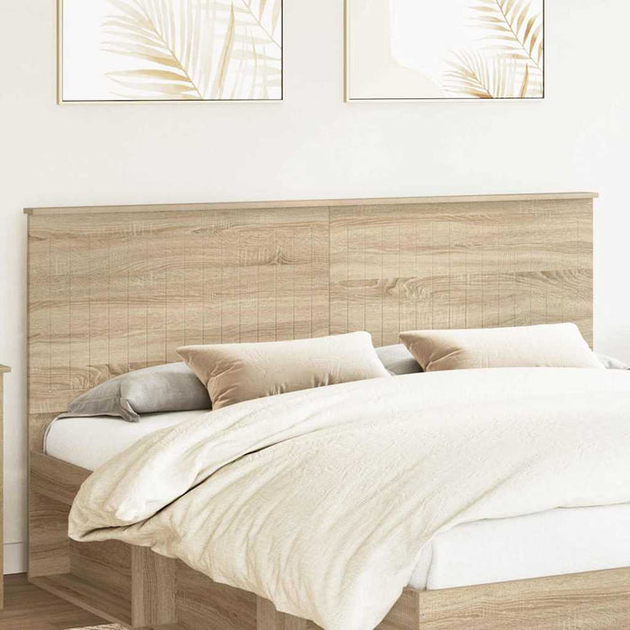 King Size Headboard With Headboard Sonoma Oak 180 Cm Engineered Wood Nniixn