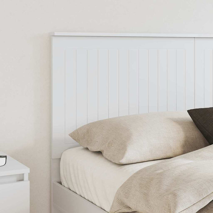 Queen Size Headboard With Headboard White 150 Cm Engineered Wood Nniiai