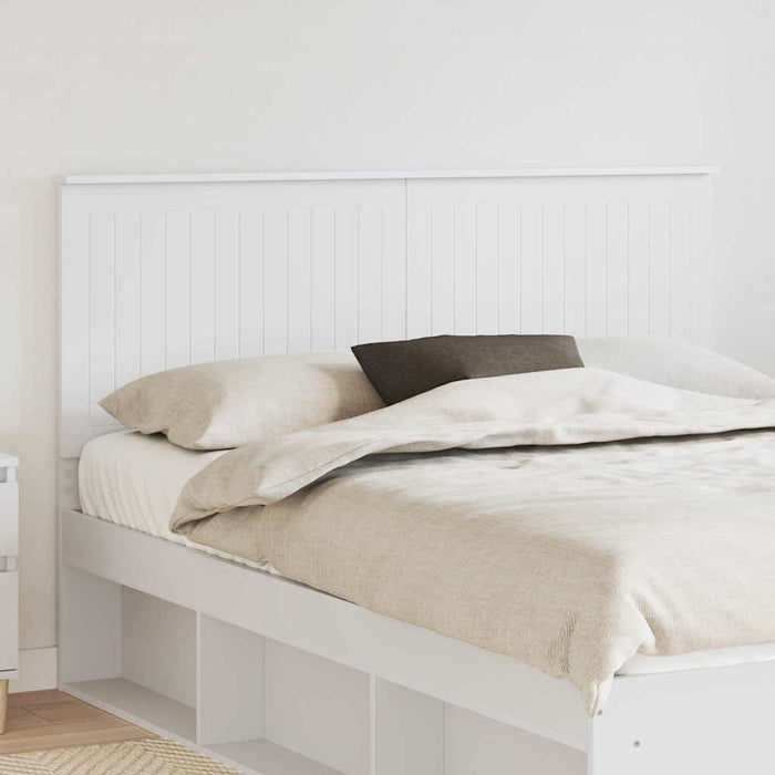 Queen Size Headboard With Headboard White 150 Cm Engineered Wood Nniiai