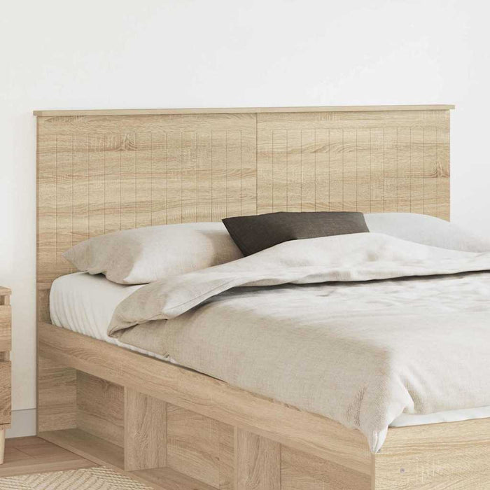 Queen Size Headboard With Headboard Sonoma Oak 150 Cm Engineered Wood Nniipb