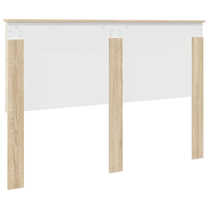 Queen Size Headboard With Headboard Sonoma Oak 150 Cm Engineered Wood Nniipb