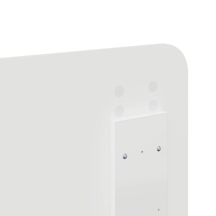 King Size Headboard With Headboard White 180 Cm Engineered Wood Nninal