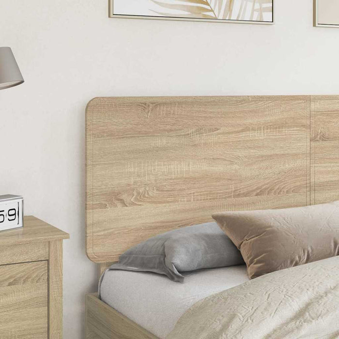 King Size Headboard With Headboard Sonoma Oak 180 Cm Engineered Wood Nninak