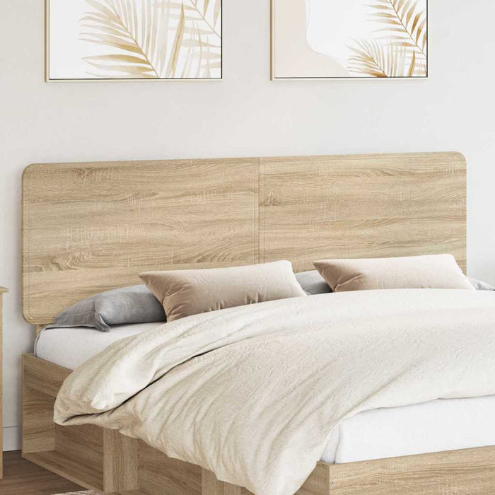 King Size Headboard With Headboard Sonoma Oak 180 Cm Engineered Wood Nninak
