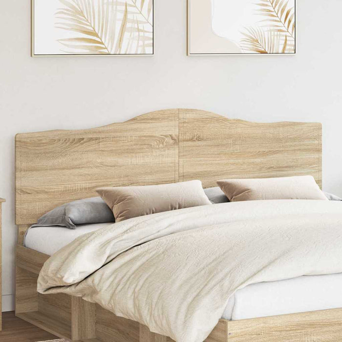 King Size Headboard With Headboard Sonoma Oak 180 Cm Engineered Wood Nnikib