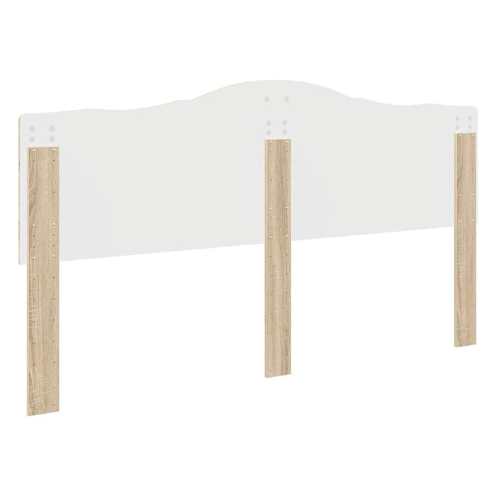 King Size Headboard With Headboard Sonoma Oak 180 Cm Engineered Wood Nnikib
