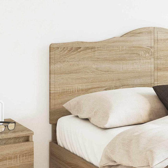 Queen Size Headboard With Headboard Sonoma Oak 150 Cm Engineered Wood Nnikkx