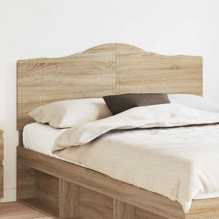 Queen Size Headboard With Headboard Sonoma Oak 150 Cm Engineered Wood Nnikkx