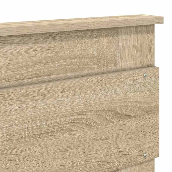 King Size Headboard With Headboard Sonoma Oak 180 Cm Engineered Wood Nnnbni