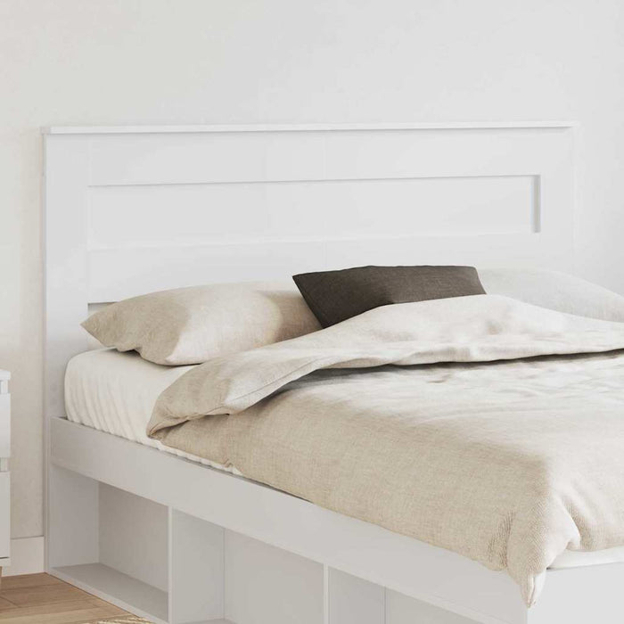 Queen Size Headboard With Headboard White 150 Cm Engineered Wood Nnnobo