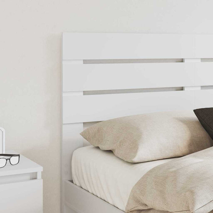 Queen Size Headboard With Headboard White 150 Cm Engineered Wood Nnnonk