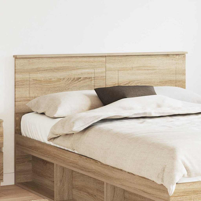 Queen Size Headboard With Headboard Sonoma Oak 150 Cm Engineered Wood Nnnxnk