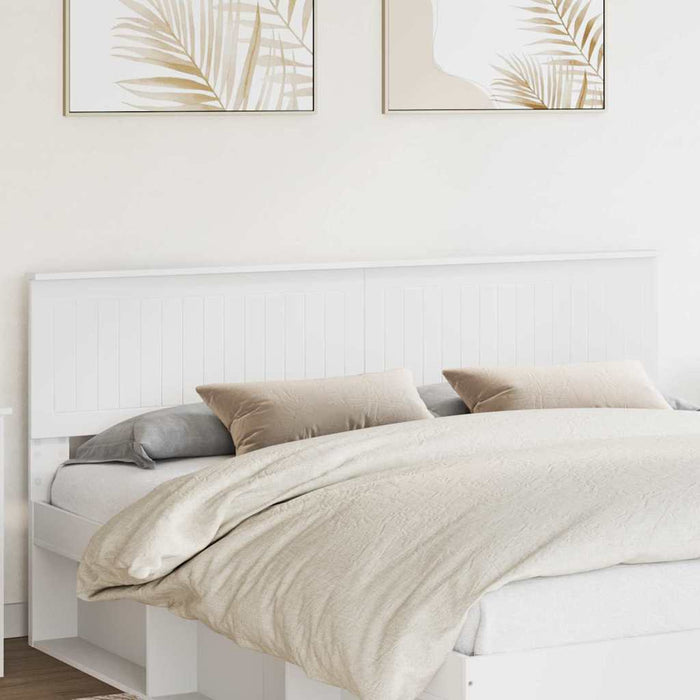 King Size Headboard With Headboard White 180 Cm Engineered Wood Nnntnp