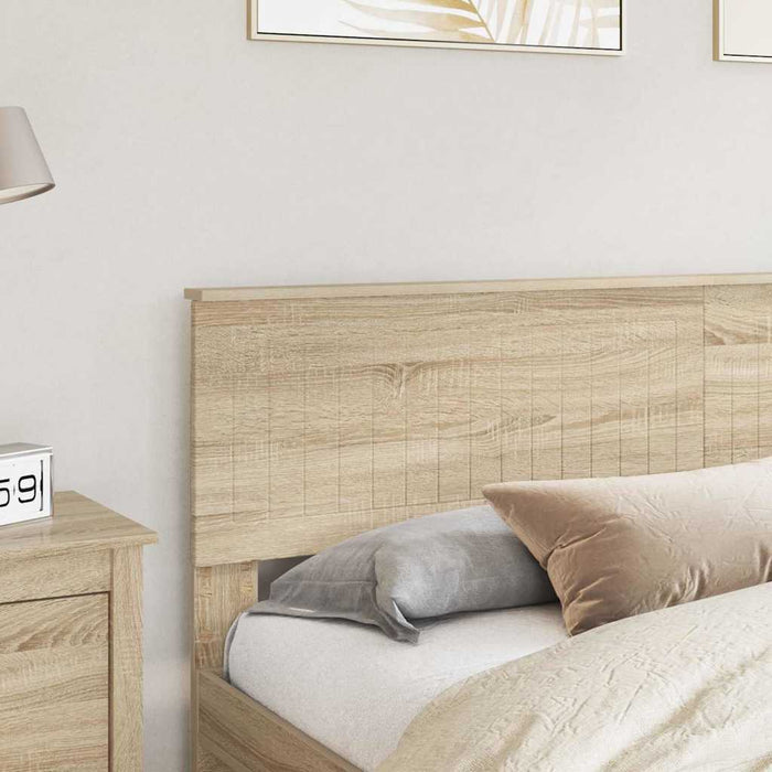 King Size Headboard With Headboard Sonoma Oak 180 Cm Engineered Wood Nnntnn