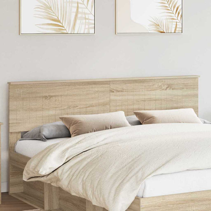 King Size Headboard With Headboard Sonoma Oak 180 Cm Engineered Wood Nnntnn