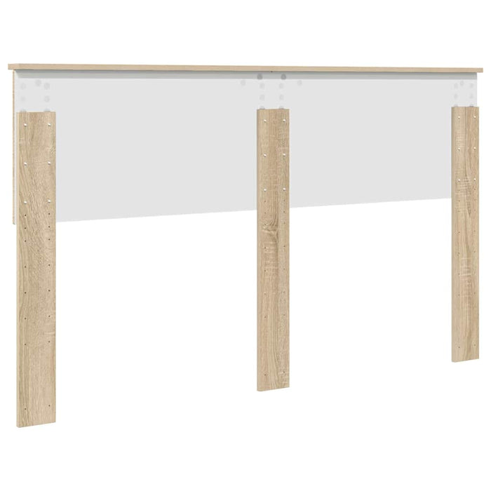 Queen Size Headboard With Headboard Sonoma Oak 150 Cm Engineered Wood Nnnaob