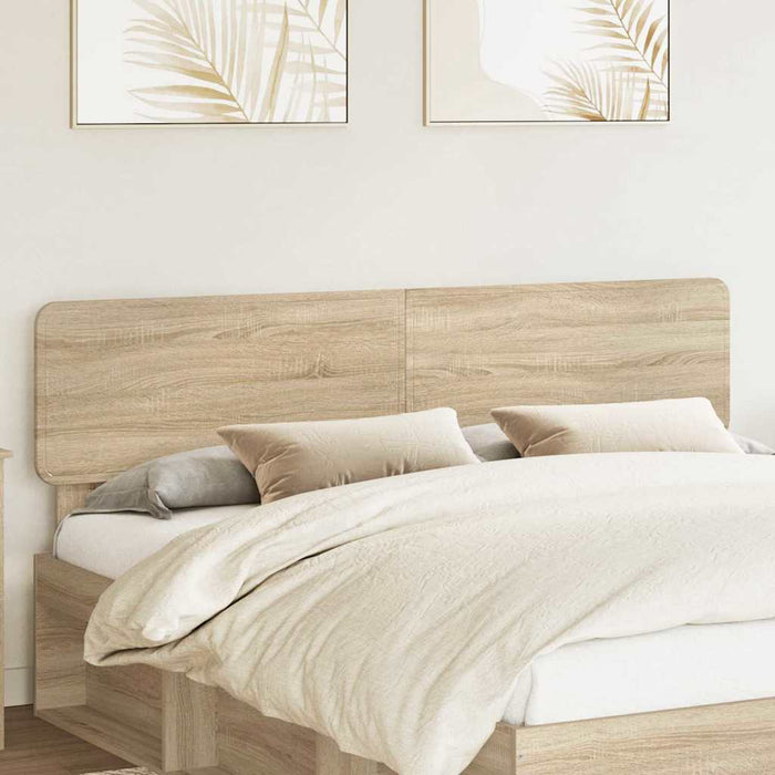 King Size Headboard With Headboard Sonoma Oak 180 Cm Engineered Wood Nnnpbk