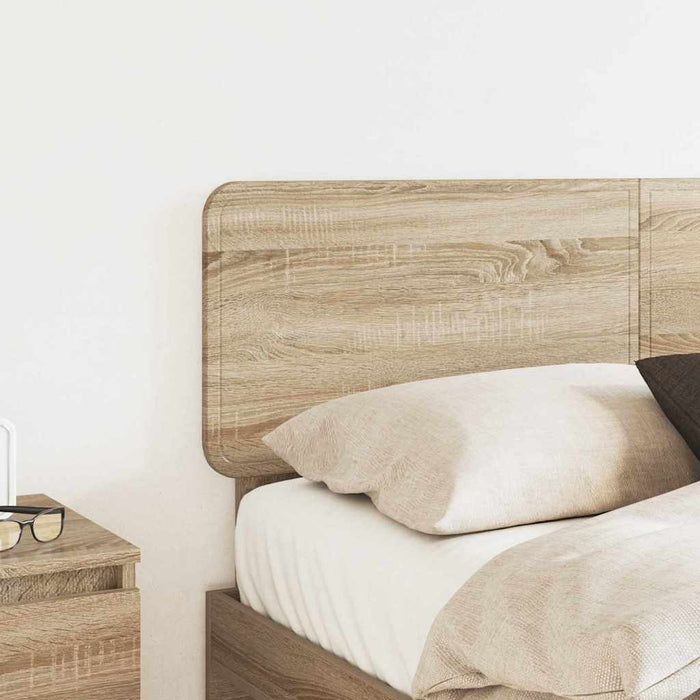 Queen Size Headboard With Headboard Sonoma Oak 150 Cm Engineered Wood Nnnpto