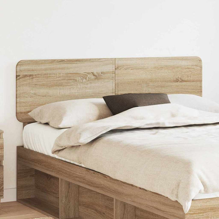 Queen Size Headboard With Headboard Sonoma Oak 150 Cm Engineered Wood Nnnpto