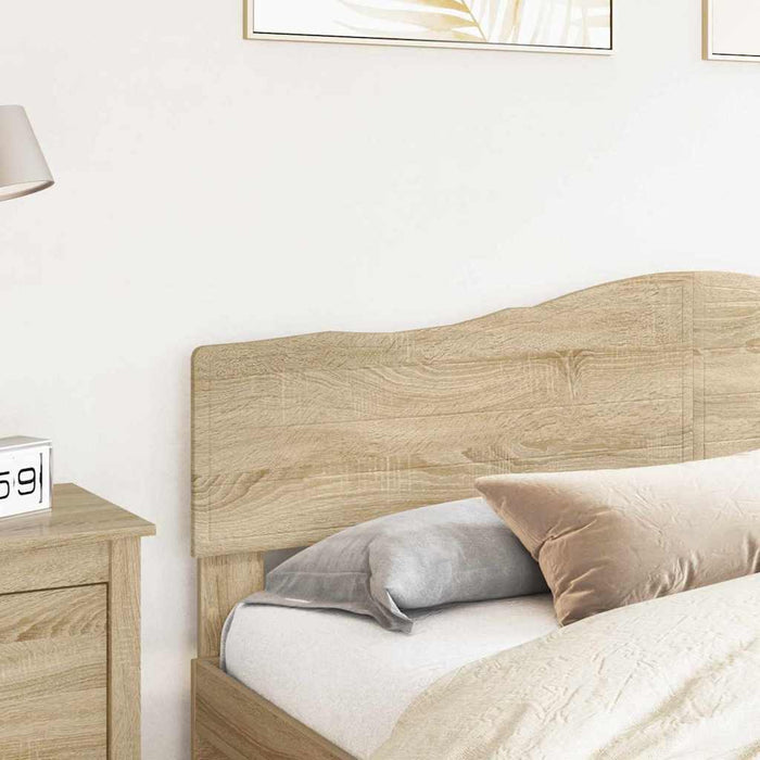 King Size Headboard With Headboard Sonoma Oak 180 Cm Engineered Wood Nnnltb